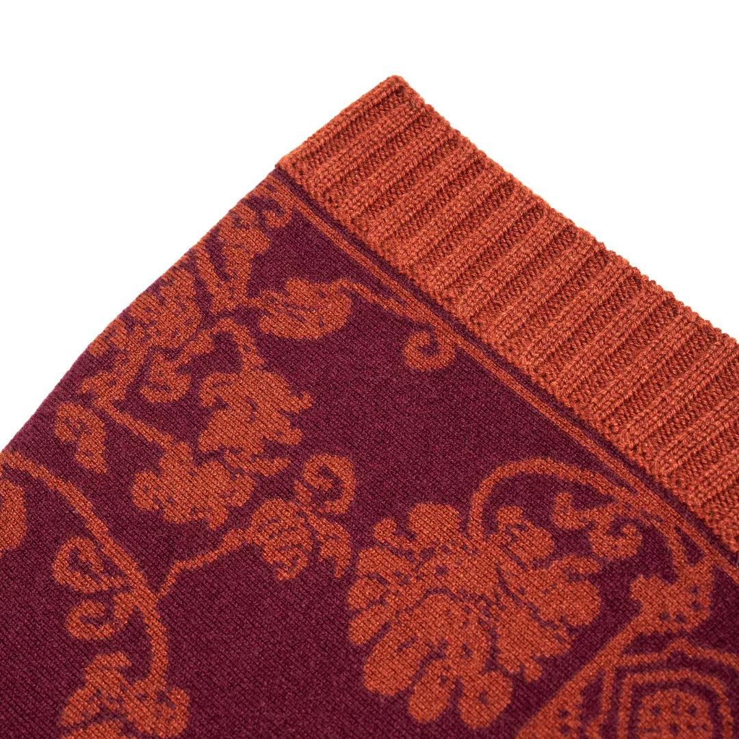 Luxury 210g Red Lotus Cashmere Balaclava-254ZX2529