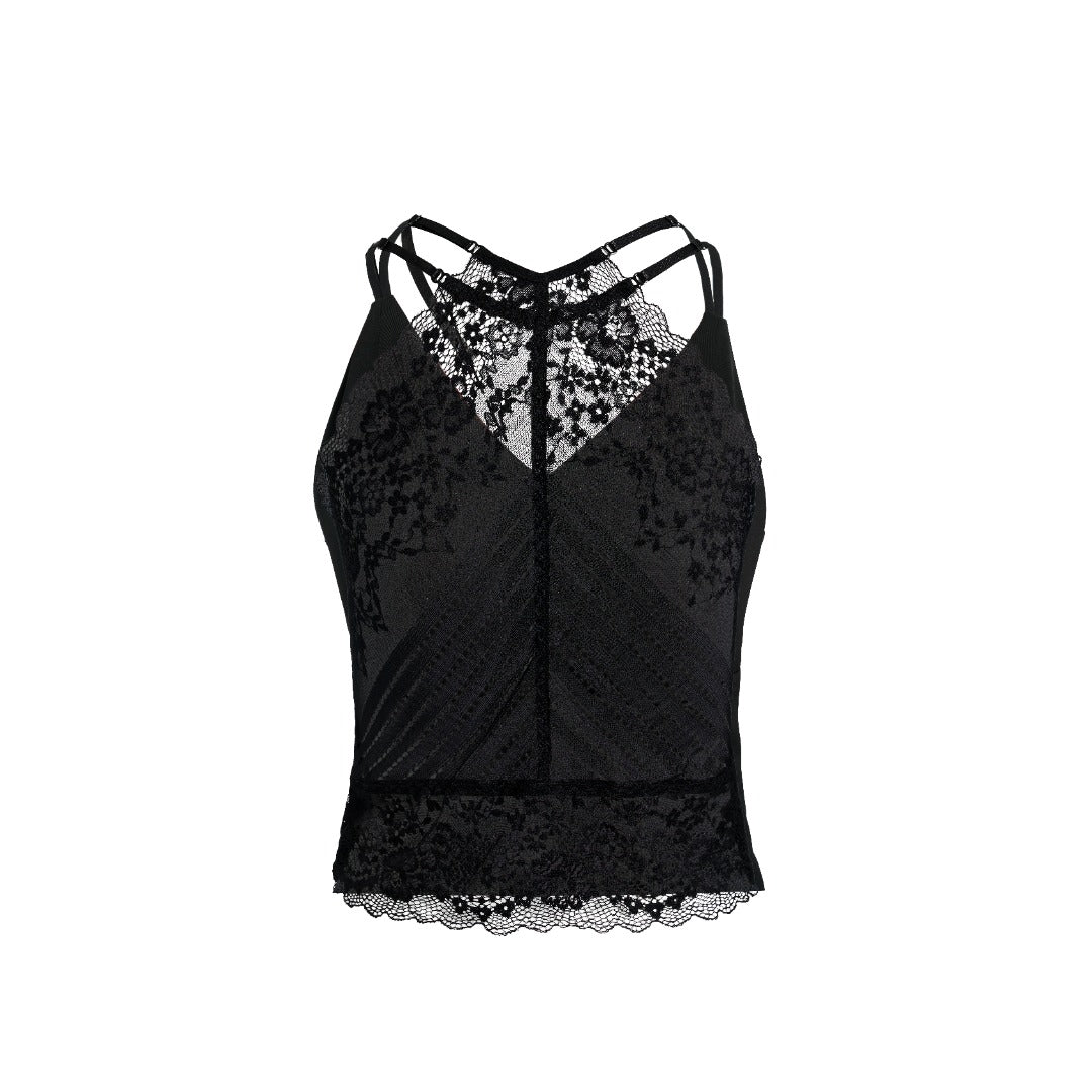 Open-Back Xiangyun Silk Top--23ZY2108-3