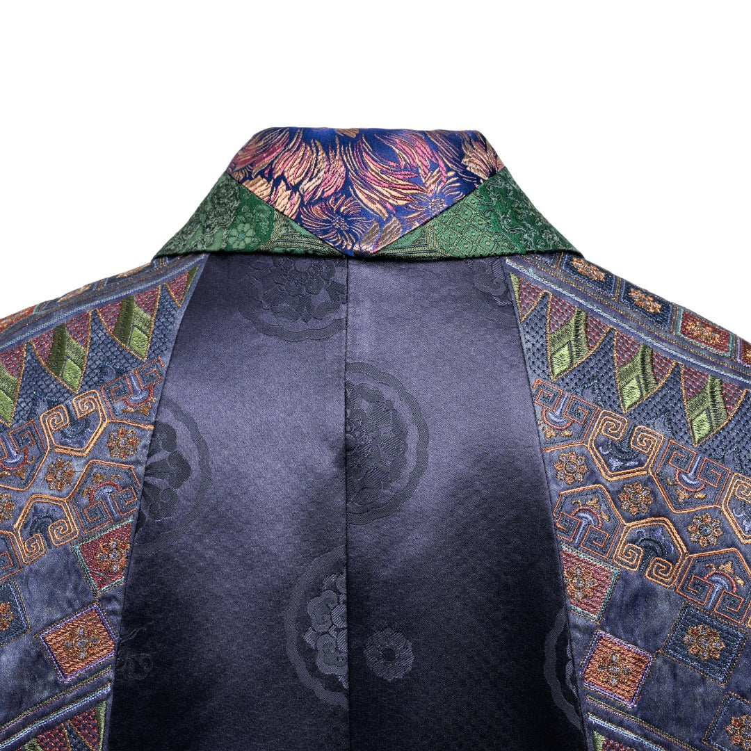 Porcelain Blue Silk Vest—25Z08701