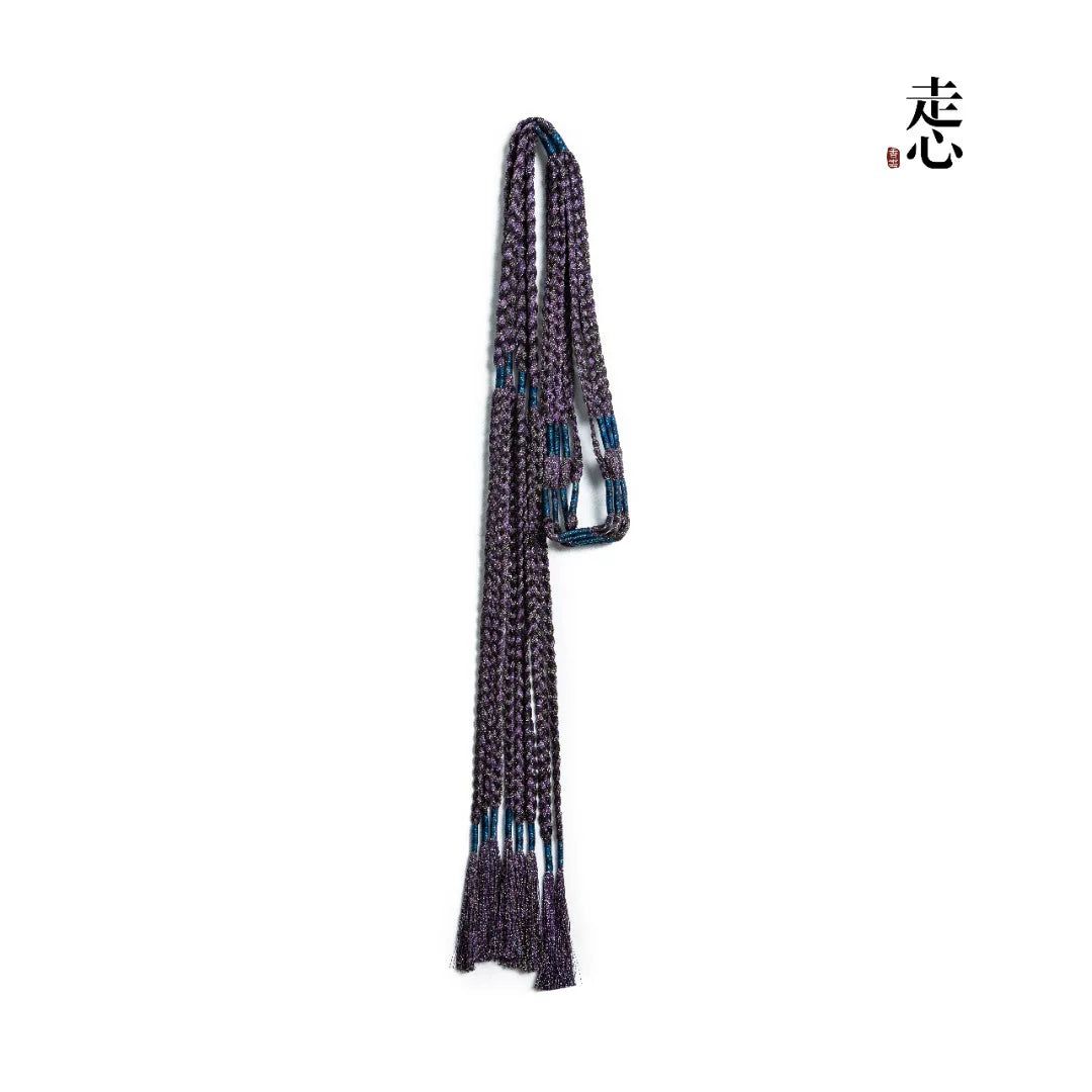 Luxury Hand-Braided Silk Cord Tassel Belt-25ZZY01