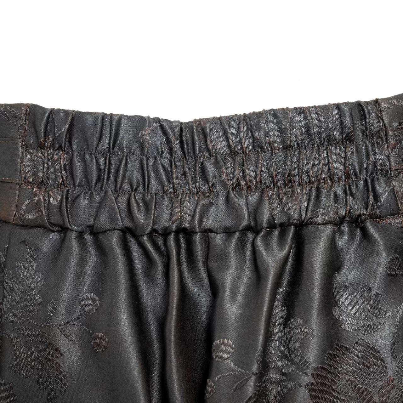 Luxury Gambiered Silk Pleated Harem Pants-25Z24101