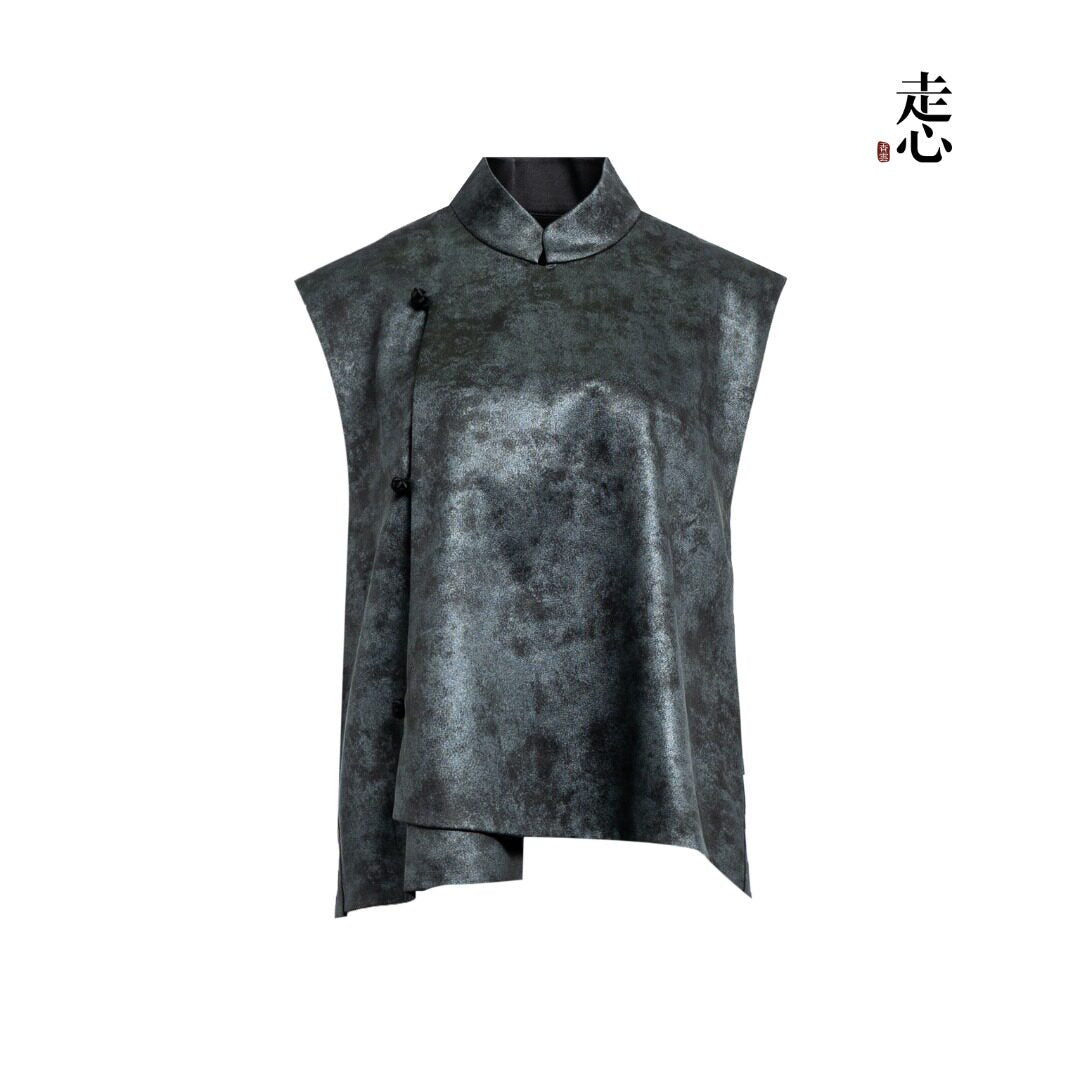 Luxury Gilded Silk Streamer Vest-26Z2H216689