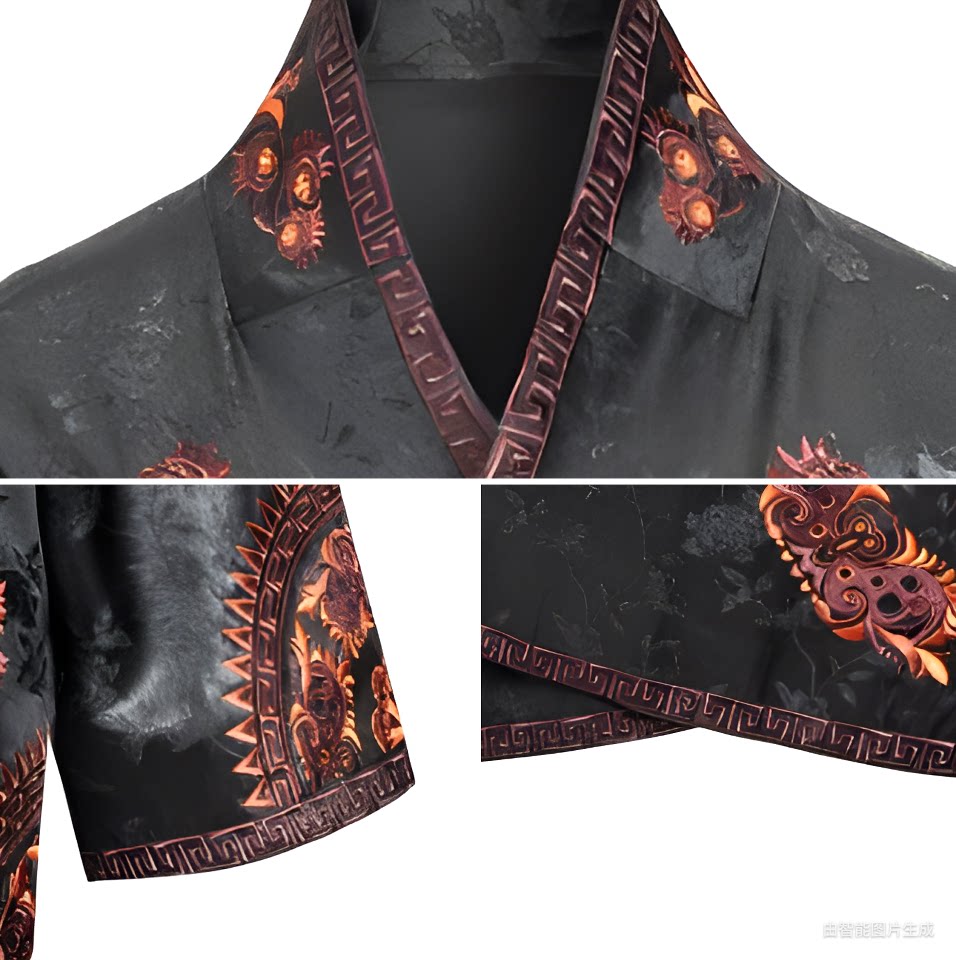 Luxury Kasaya Silk Robe Butterfly Coat-25ZWT5993