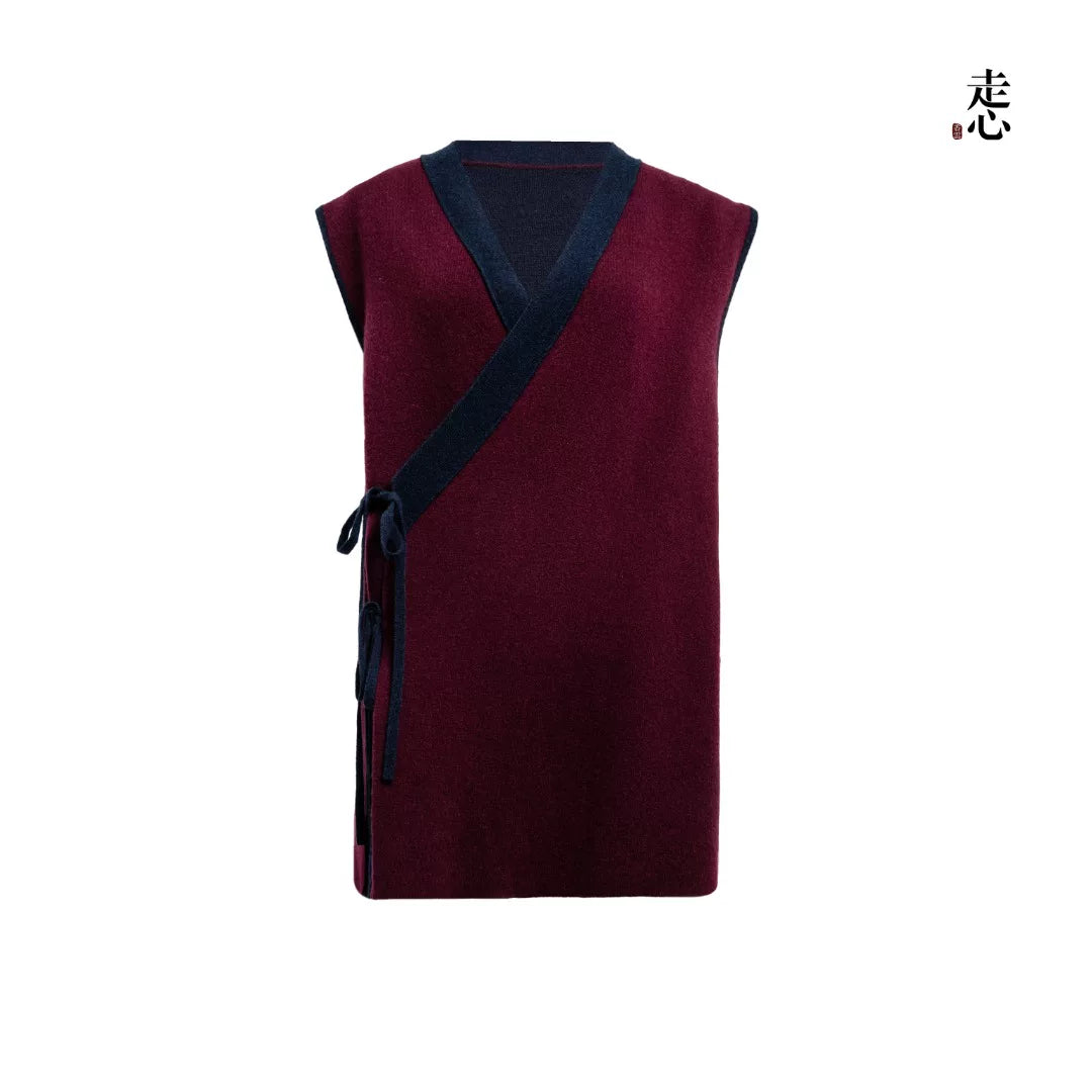 Luxury 460g Pure Cashmere Wrap Vest-26ZX2601