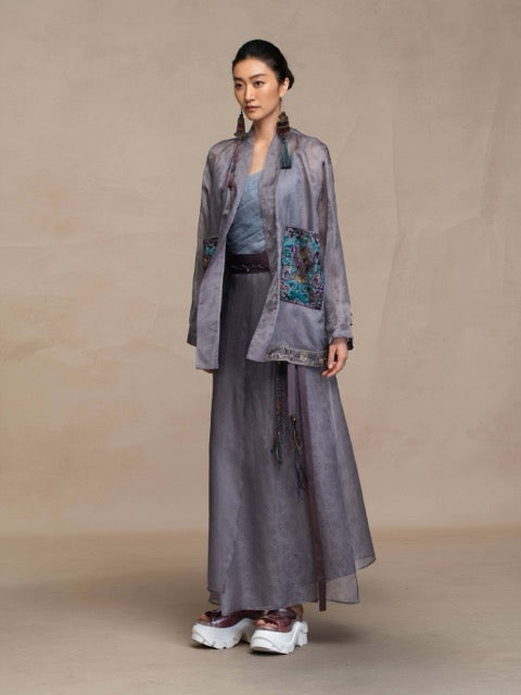 Luxury Forbidden City Silk Kimono Jacket-26Y07801