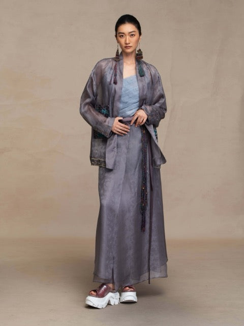 Luxury Forbidden City Silk Kimono Jacket-26Y07801