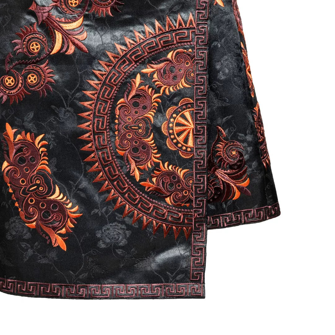Luxury Silk Wrap Skirt Butterfly Mother-25ZDQ6072