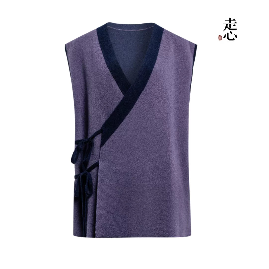Luxury 460g Pure Cashmere Wrap Vest-26ZX2601