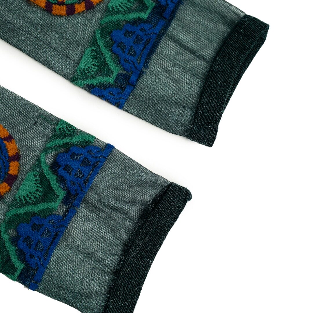 Forbidden City Silk Sun Sleeves Luxury Artisan Arm Warmers-26Z0401