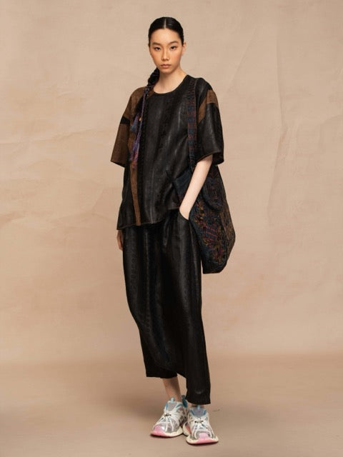 Luxury Unisex Patchwork Silk Top-26Z2Y216409