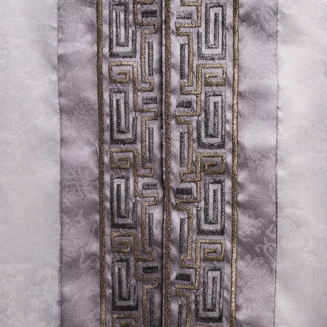 Luxury Lavender Silk Tibetan Robe Coat-26Z03001