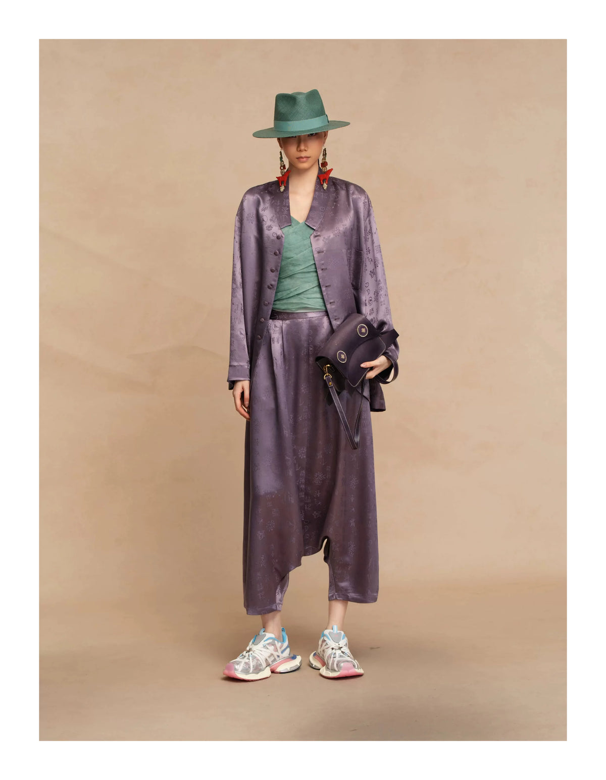 Luxury Heavy Silk Jacquard Cardigan Jacket-26Z2Y118709