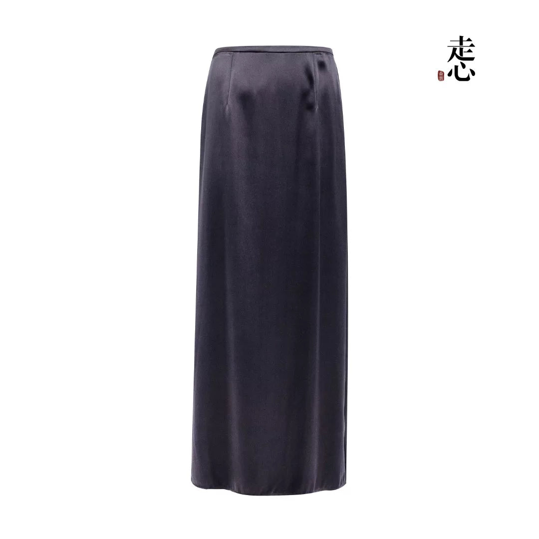 Luxury 60 Momme Heavy Silk Maxi Skirt- 26Z26214729