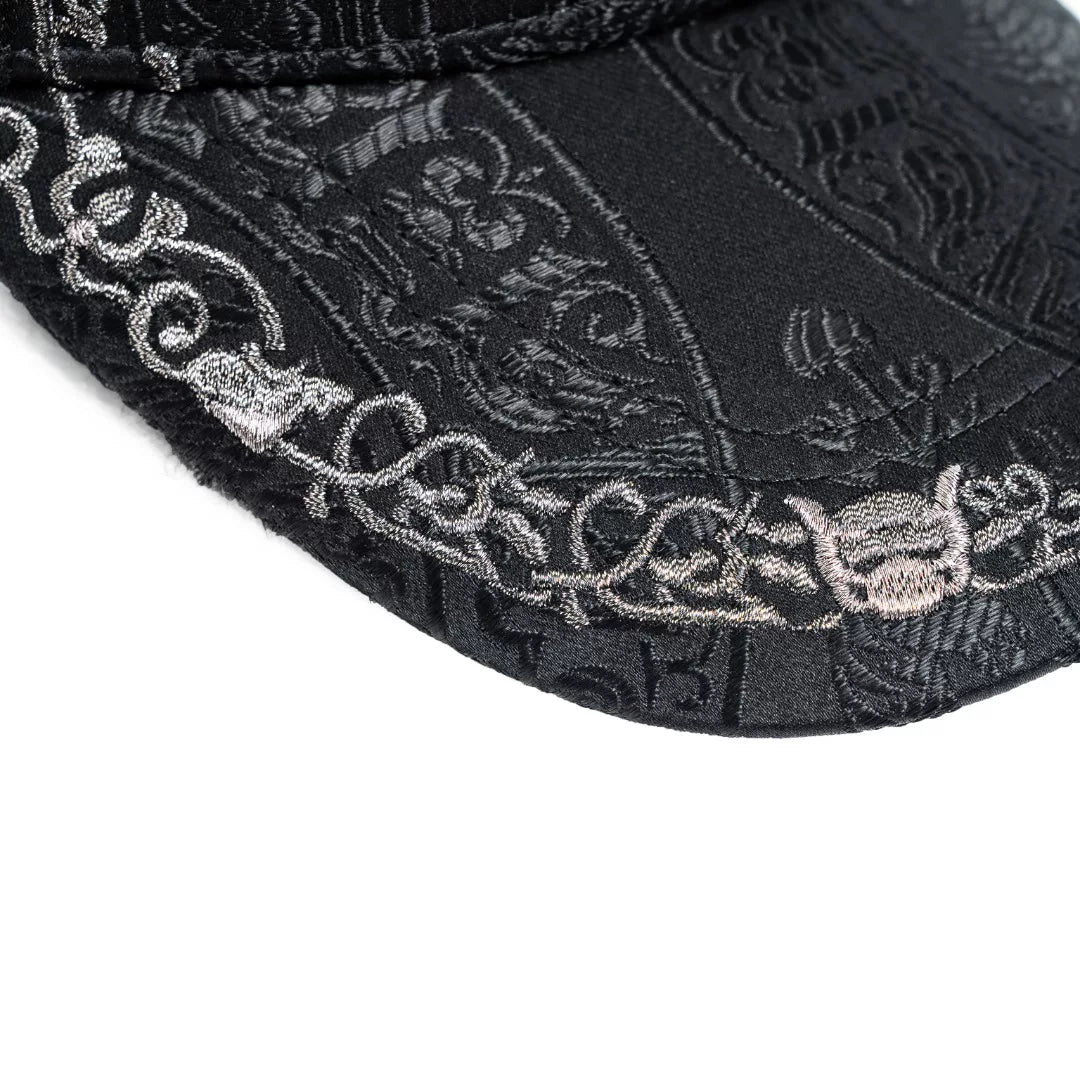 Luxury Embroidered Silk Baseball Cap-25Z1219YK