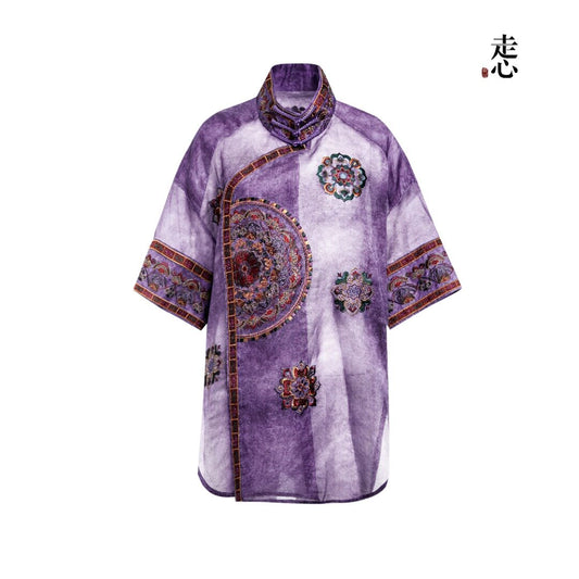 Luxury Baoxiang Motif Organza Jacket-26ZW58F