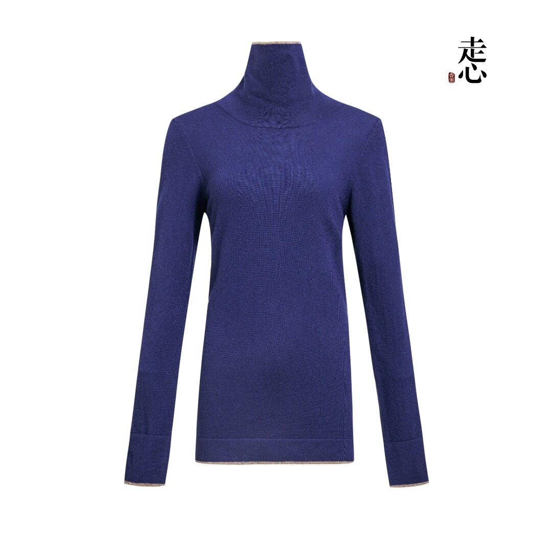 Luxury Pure Cashmere Turtleneck Base Layer-24ZAD0947-ZX