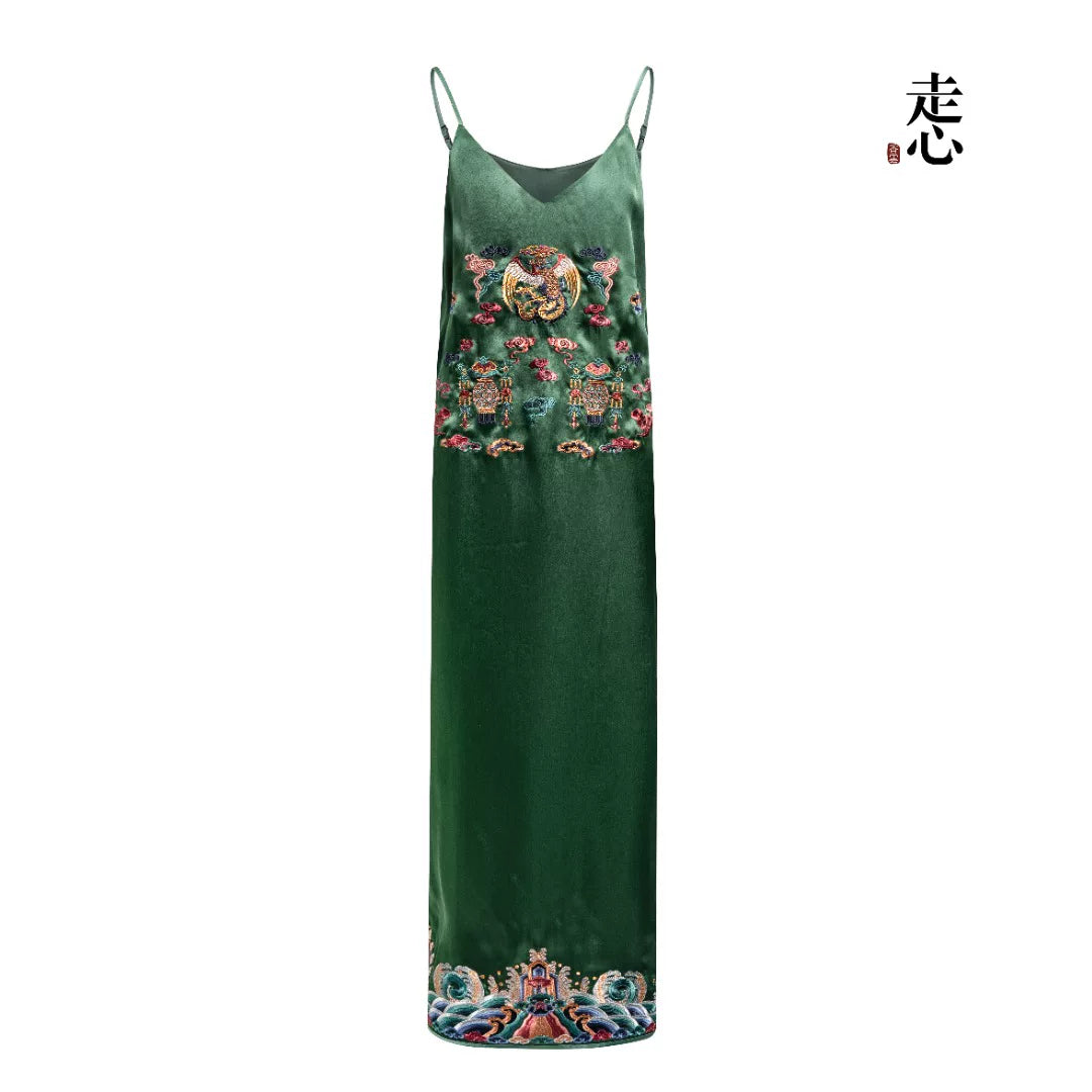 Luxury White Cloud Silk Organza Slip Dress-26ZLY6284