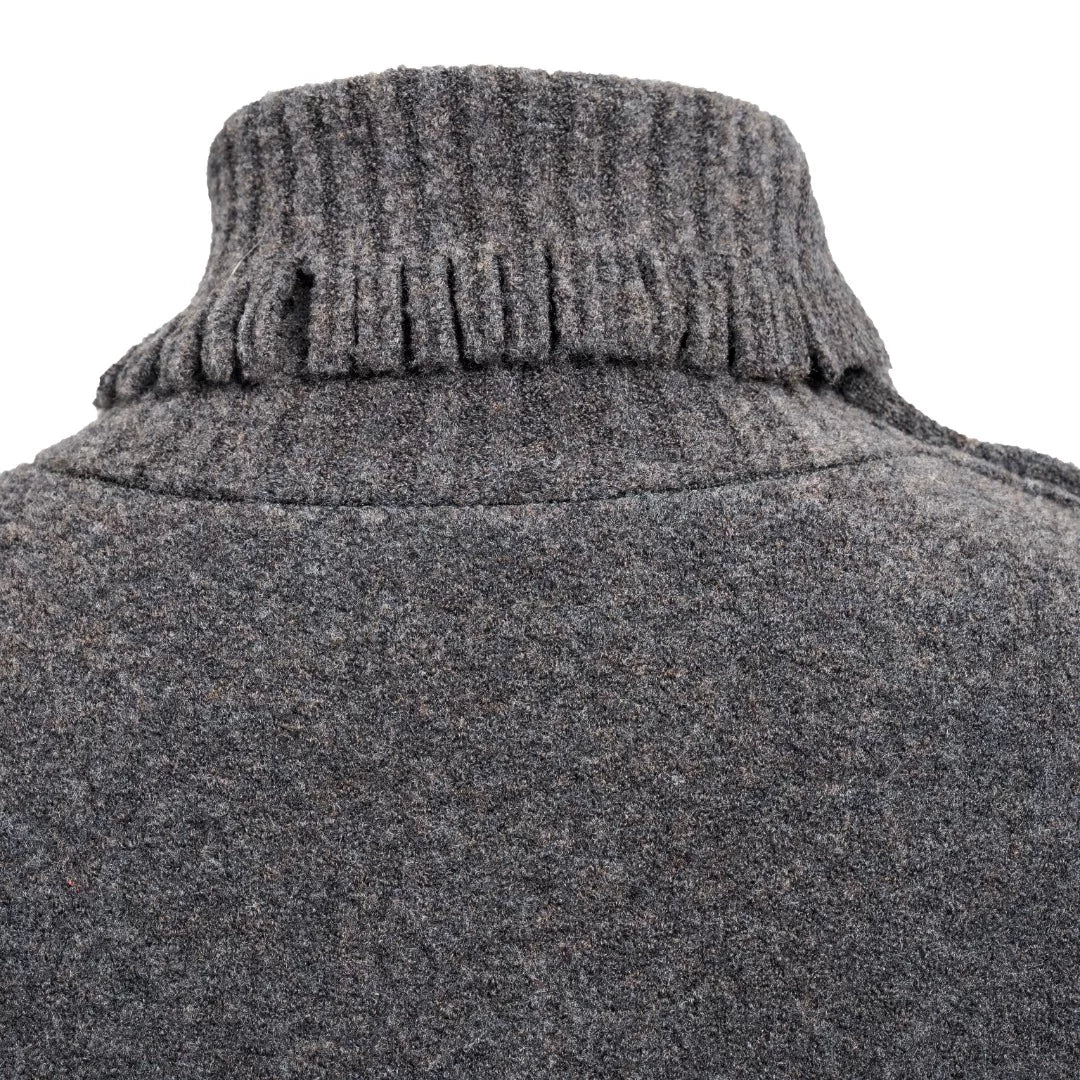 Luxury Grey Bronze Cashmere Sweater-25ZHZ25019