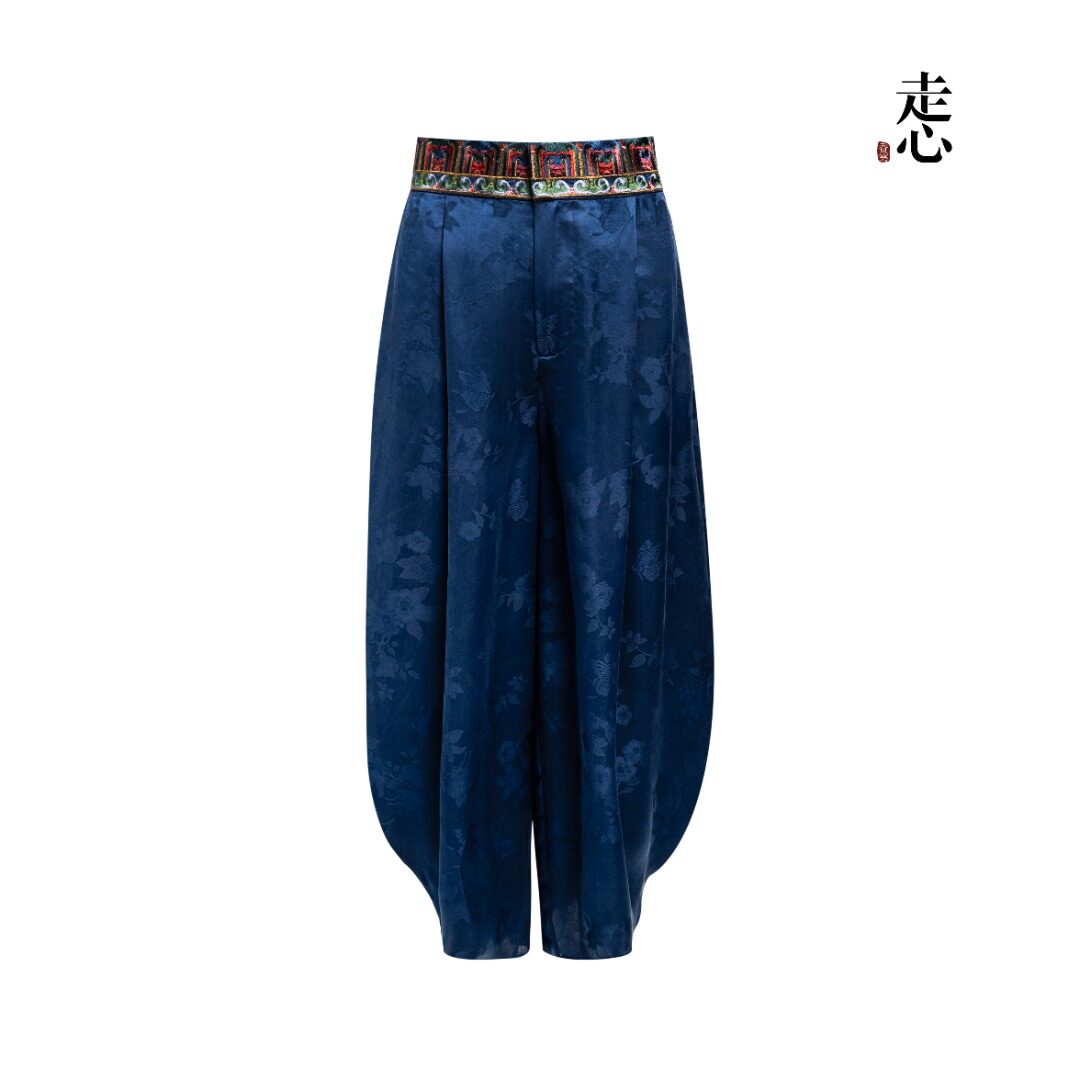 Luxury Silk Balloon Pants - Deconstructed Tulip Trousers-26ZW61F