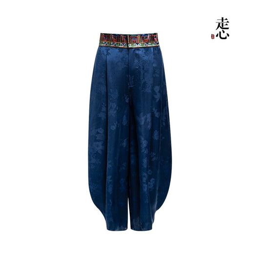 Luxury Silk Balloon Pants - Deconstructed Tulip Trousers-26ZW61F