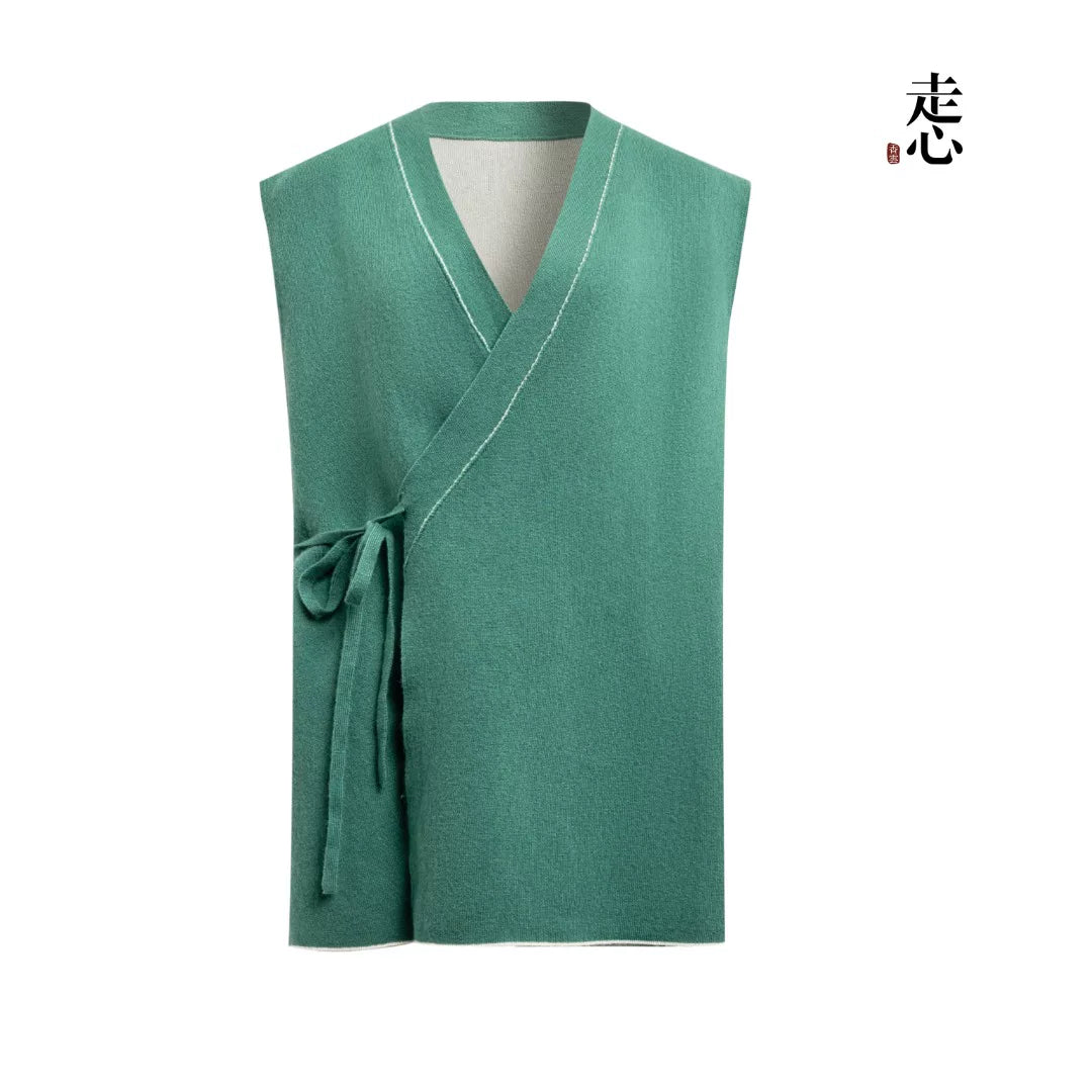 Luxury 460g Pure Cashmere Wrap Vest-26ZX2601