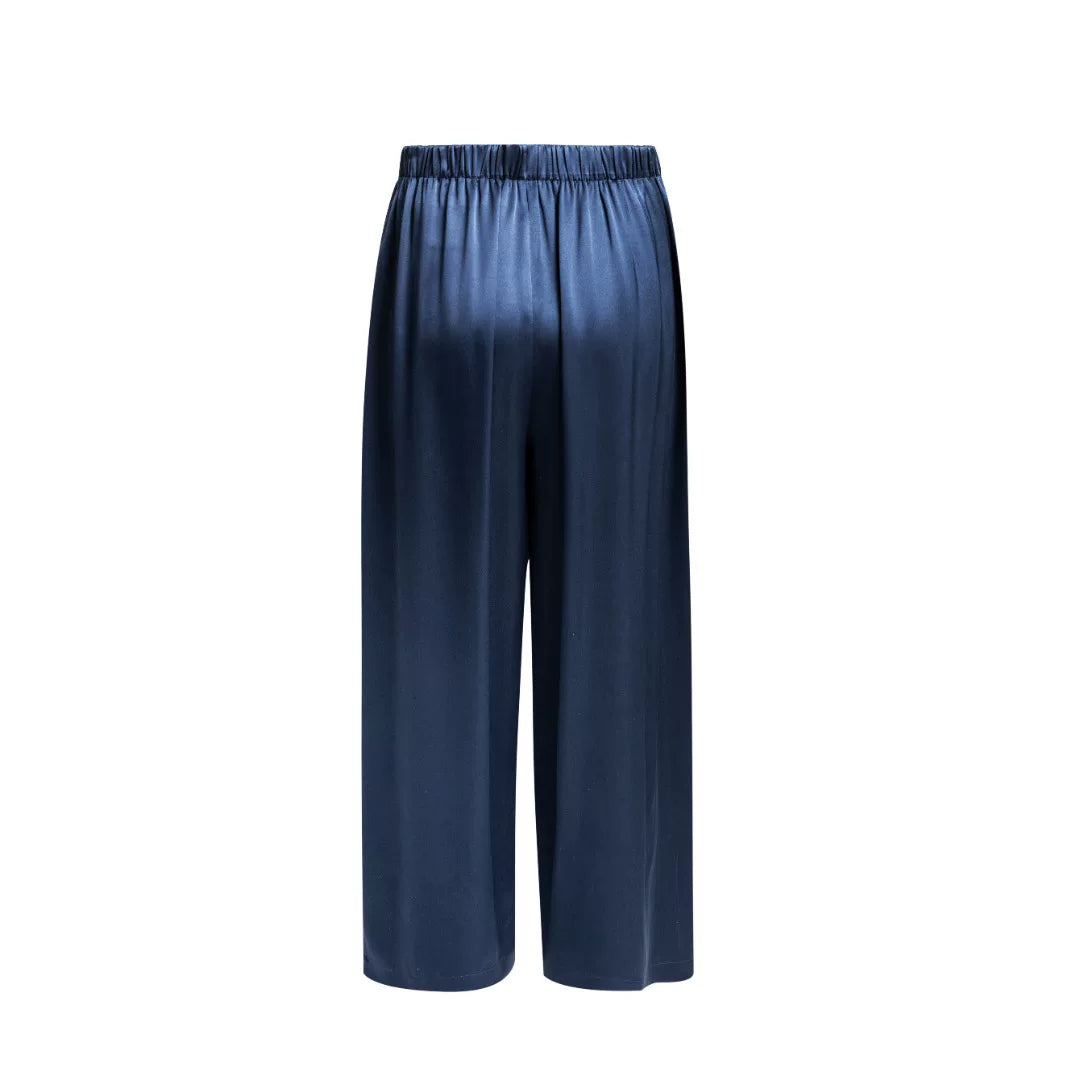 Luxury Heavy Silk Wide-Leg Palazzo Pants-26Z26311169