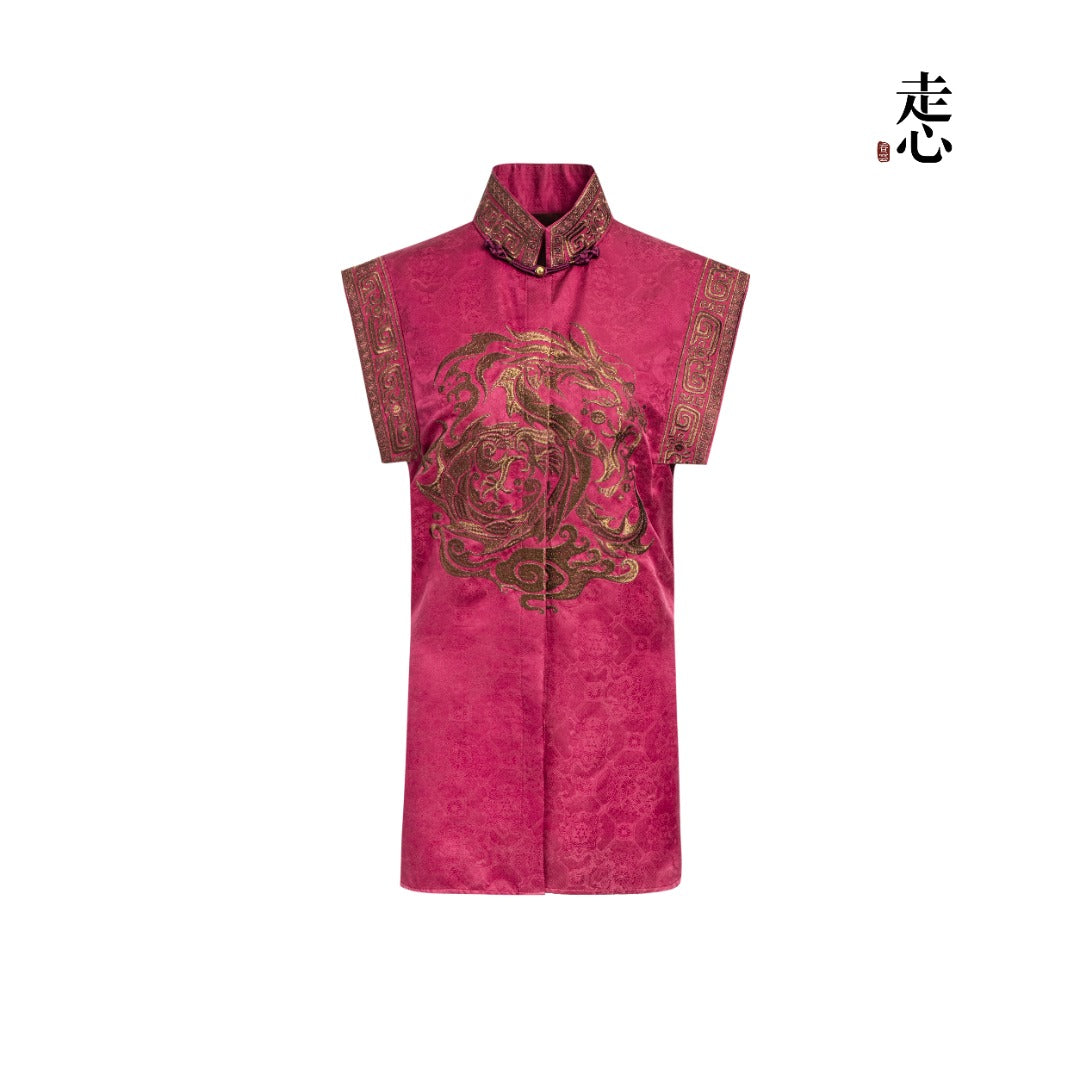 Goldwork Embroidered Shirt Vest – 25ZW69F