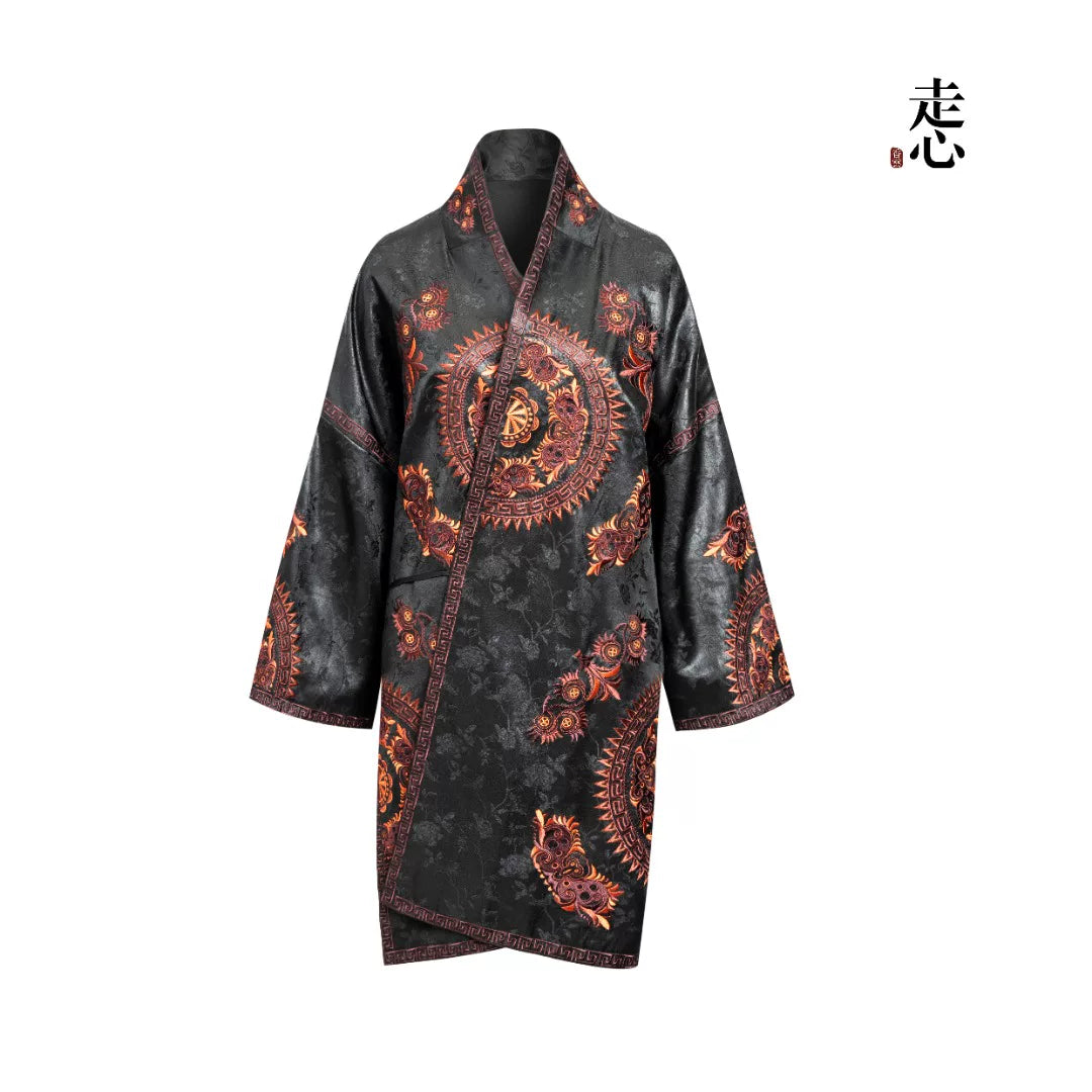 Luxury Kasaya Silk Robe Butterfly Coat-25ZWT5993