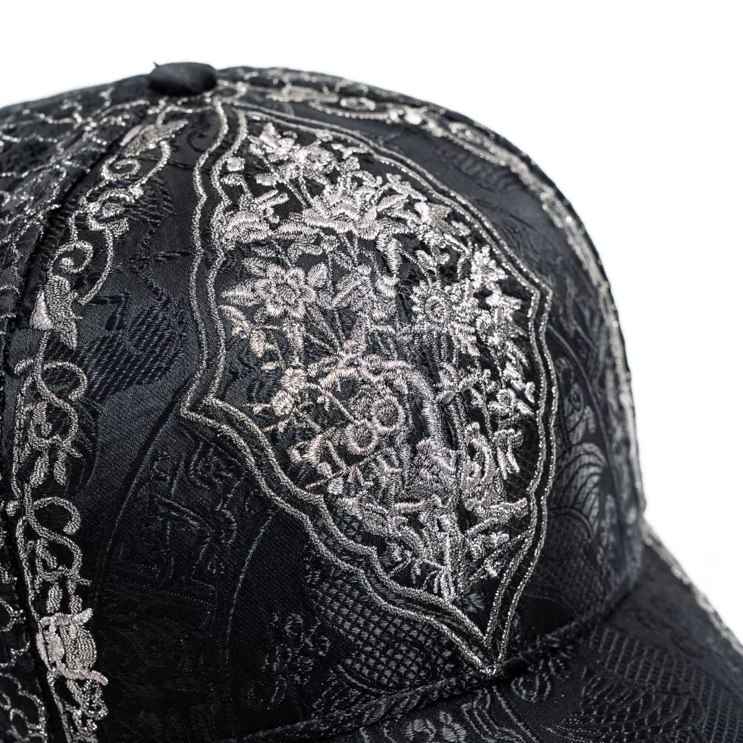 Luxury Embroidered Silk Baseball Cap-25Z1219YK