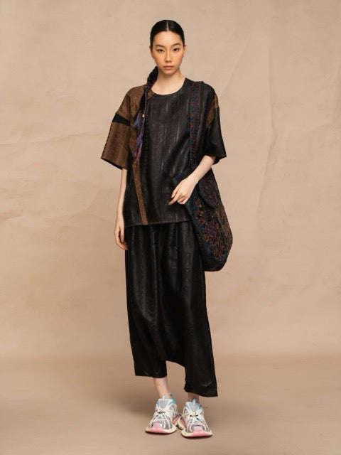 Luxury Unisex Patchwork Silk Top-26Z2Y216409