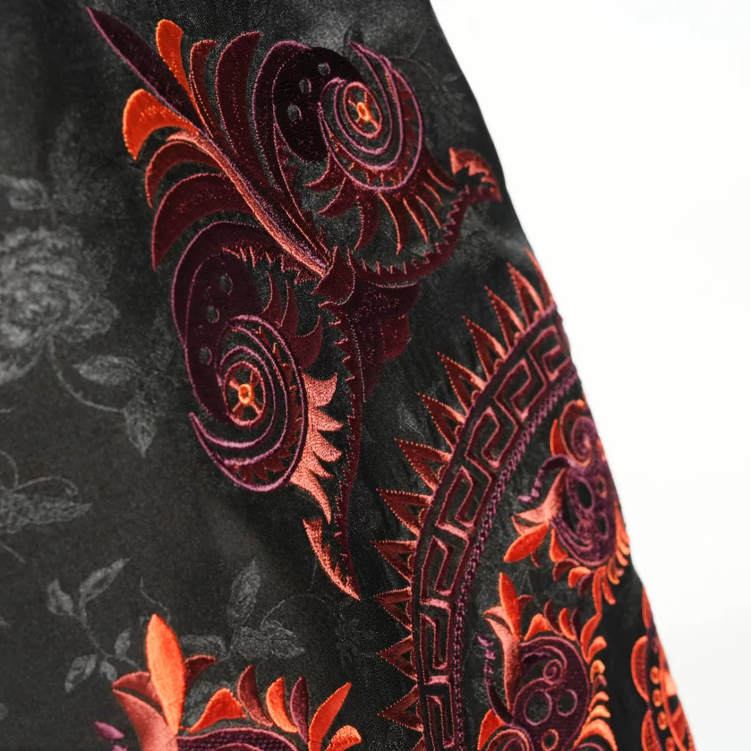 Luxury Silk Harem Pants Butterfly Mother-25ZKZ5995