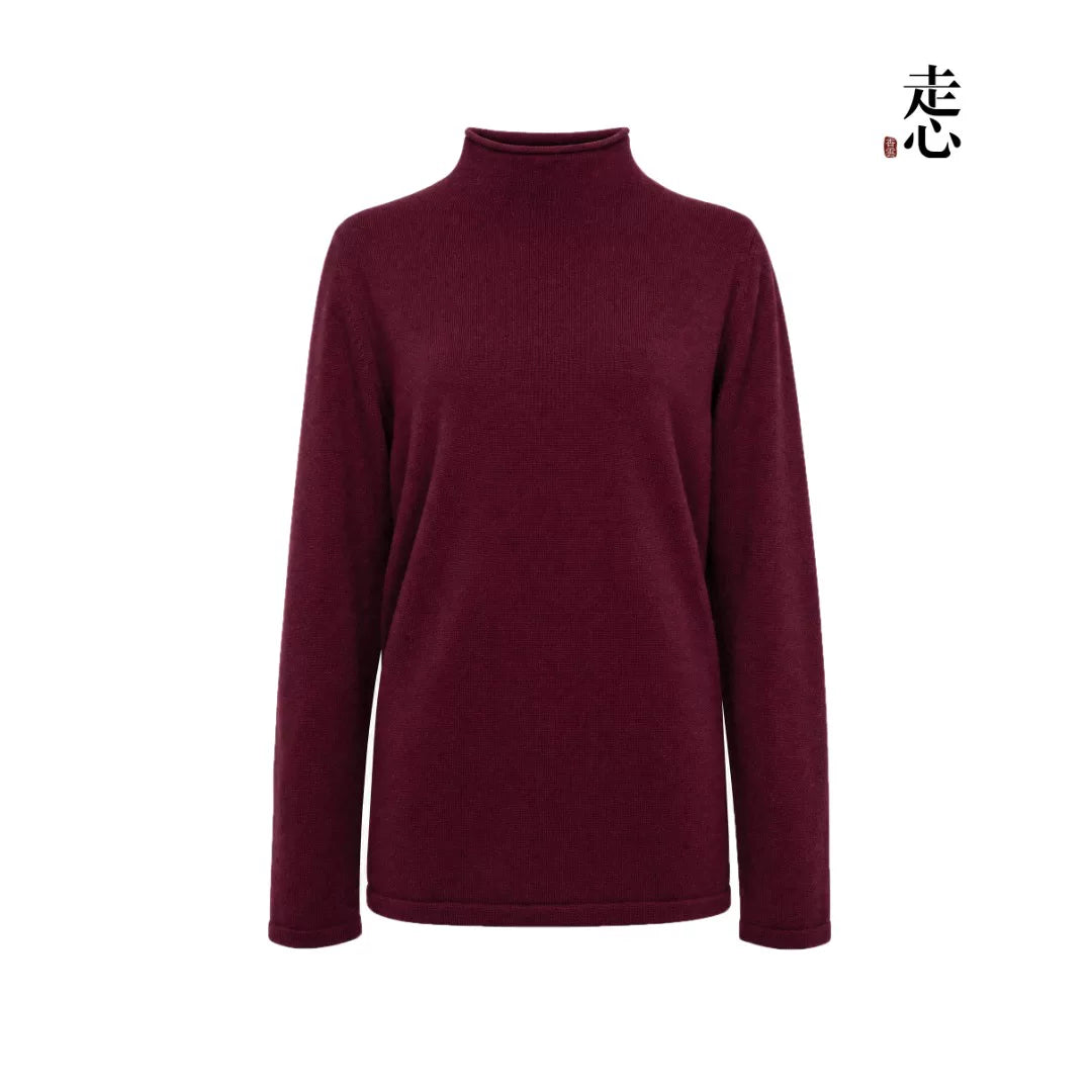 Luxury Blue 270g Pure Cashmere Sweater-26ZX2605