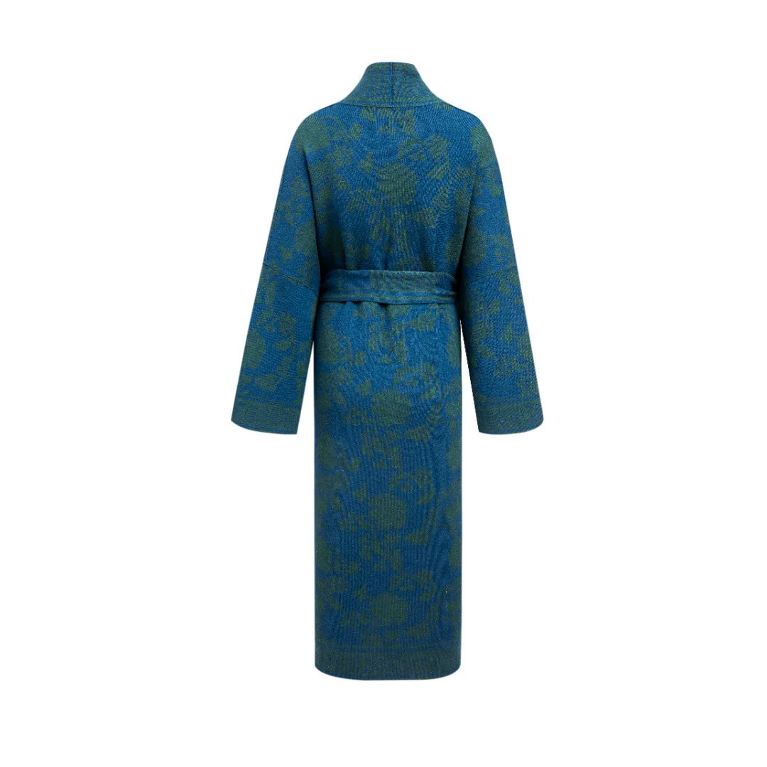 Luxury 1175g Red Lotus Cashmere Robe Coat-25ZX2525-1