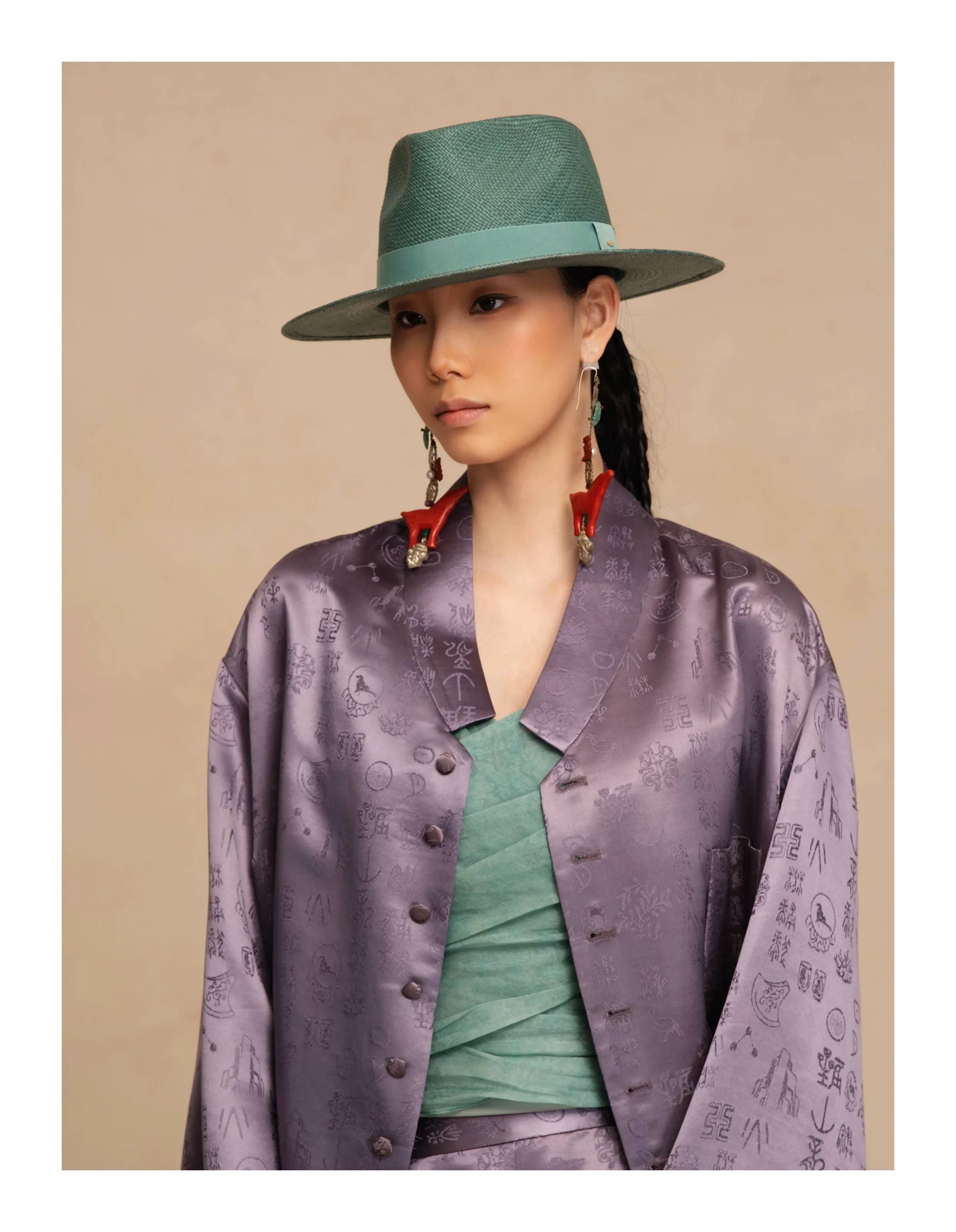 Luxury Heavy Silk Jacquard Cardigan Jacket-26Z2Y118709