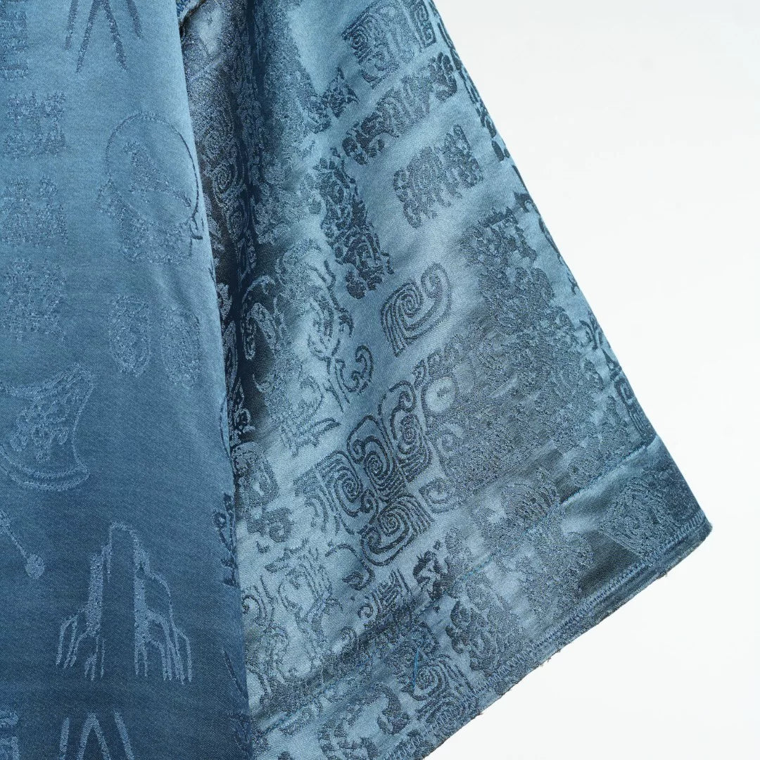 Luxury Heavy Silk Kimono Cardigan Robe- 26Z2Y118629