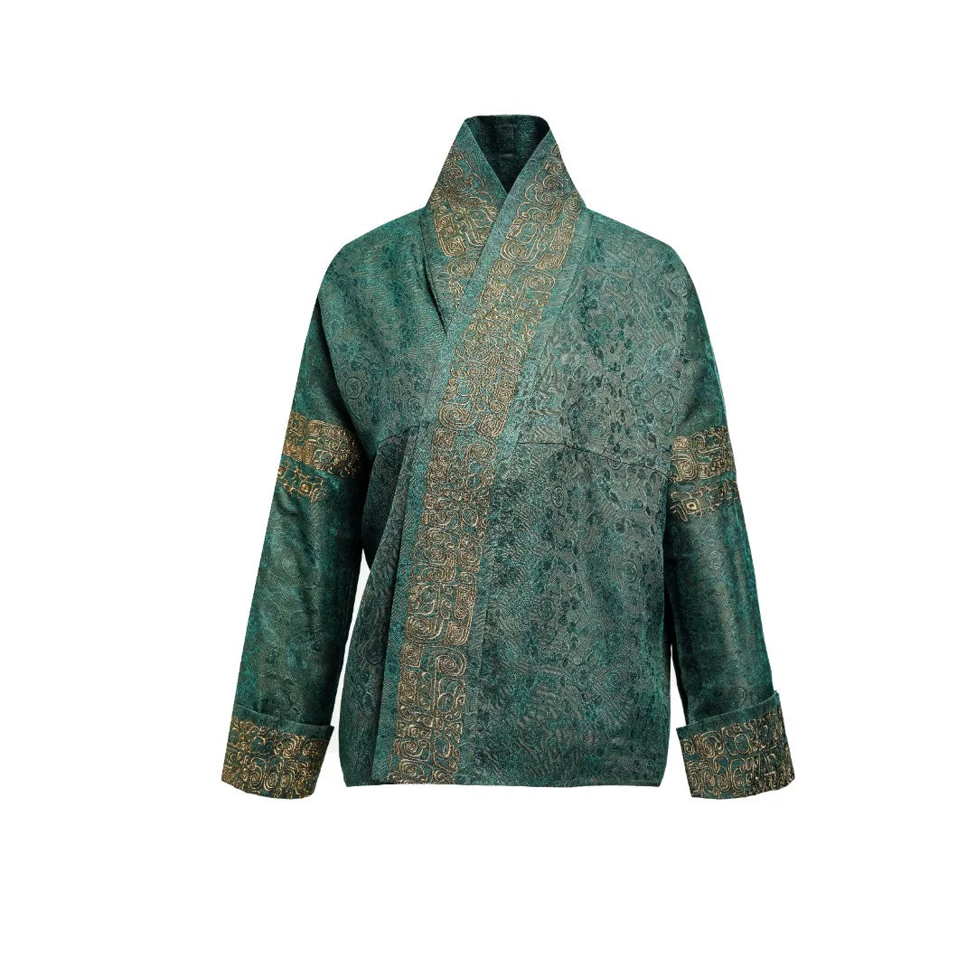 Luxury Plum Heavy Silk Kimono Cardigan-26ZW055F