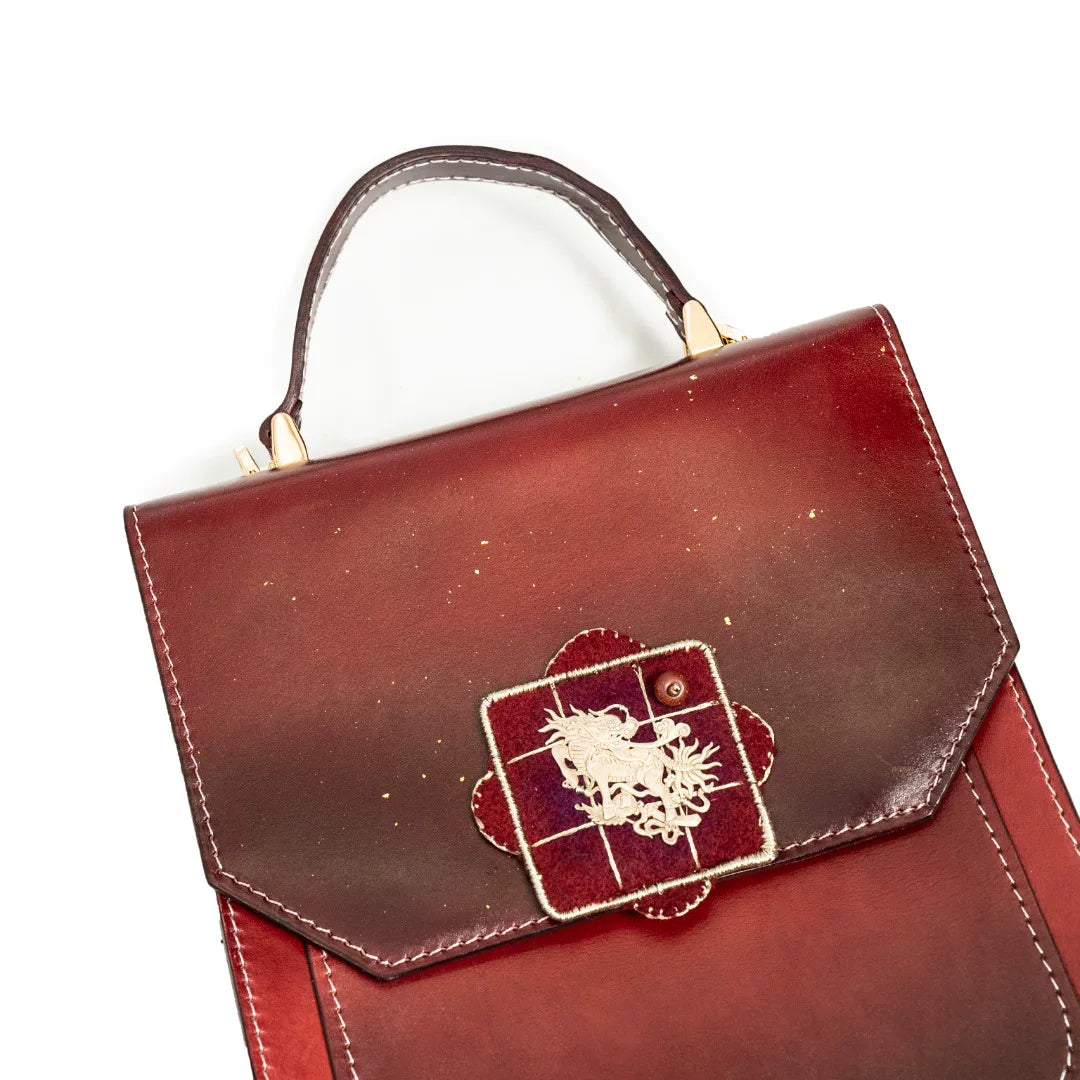 Luxury Peacock Gradient Leather Bag-25ZZZ427