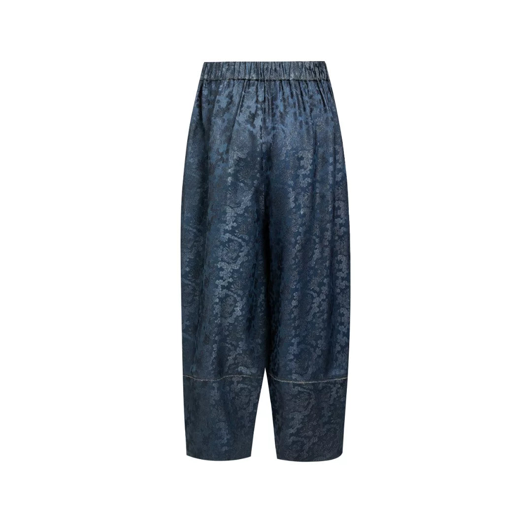 Luxury Dragon & Phoenix Silk Trousers-25Z76311019