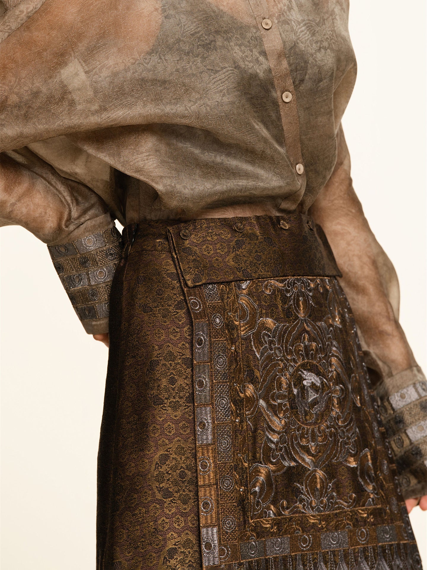 Dunhuang Lotus & Three Hares Skort – 25ZY51360032