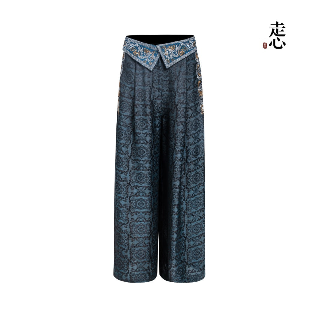 Relaxed Silk Trousers--25ZW104F