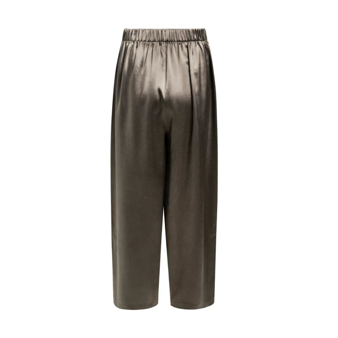 Luxury Glacier Silver Heavy Silk Pants-26Z26111639