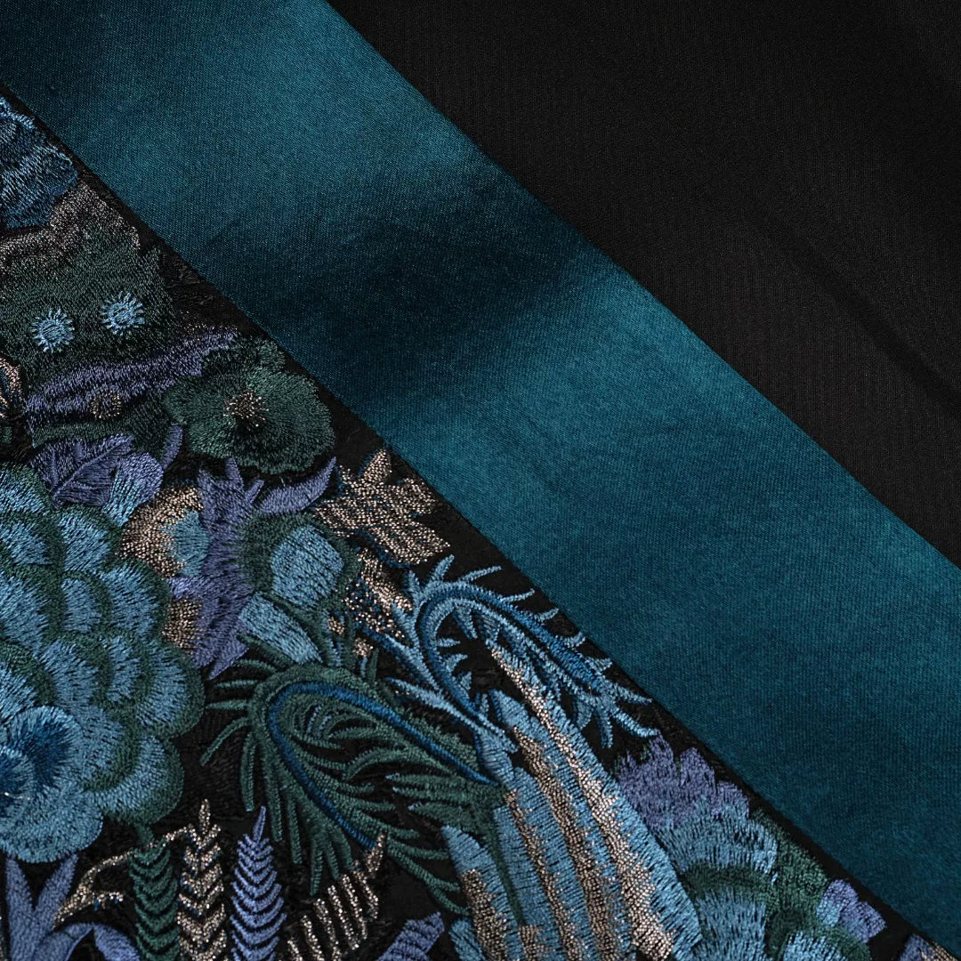 Luxury Black Luoyue Silk Fringe Jacket-26Z146M