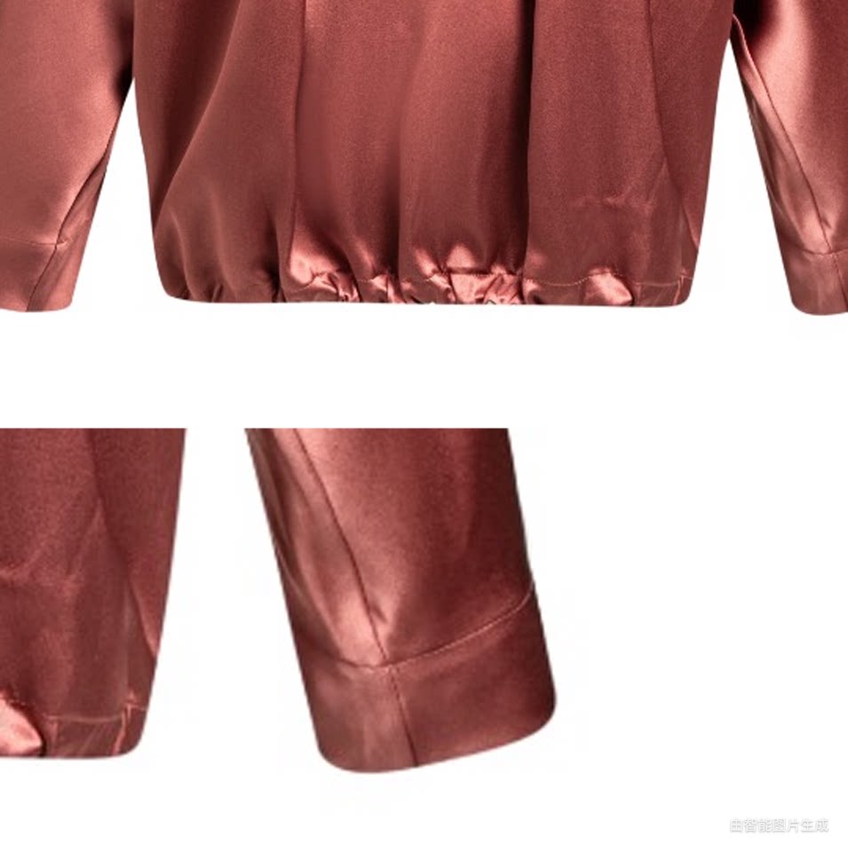 Luxury Heavy Silk Mandarin Shirt- 26Y01701