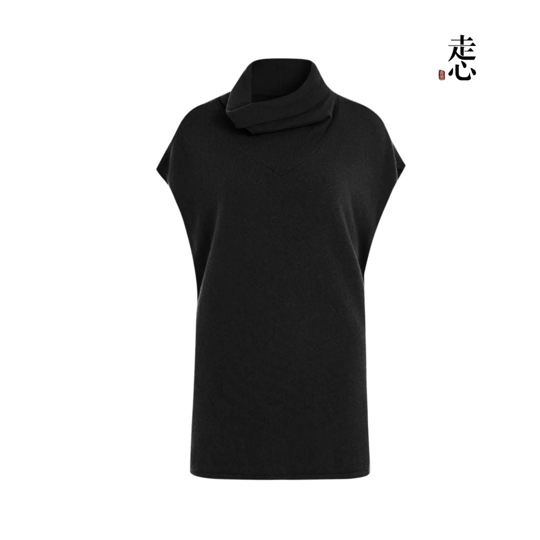 Luxury 225g Pure Cashmere Mock Neck Top-26ZX2621