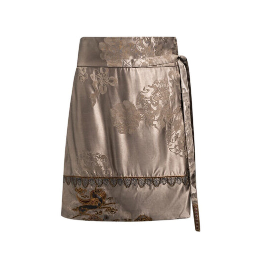 Luxury Asymmetric Dunhuang Wrap Skort-26Y10501