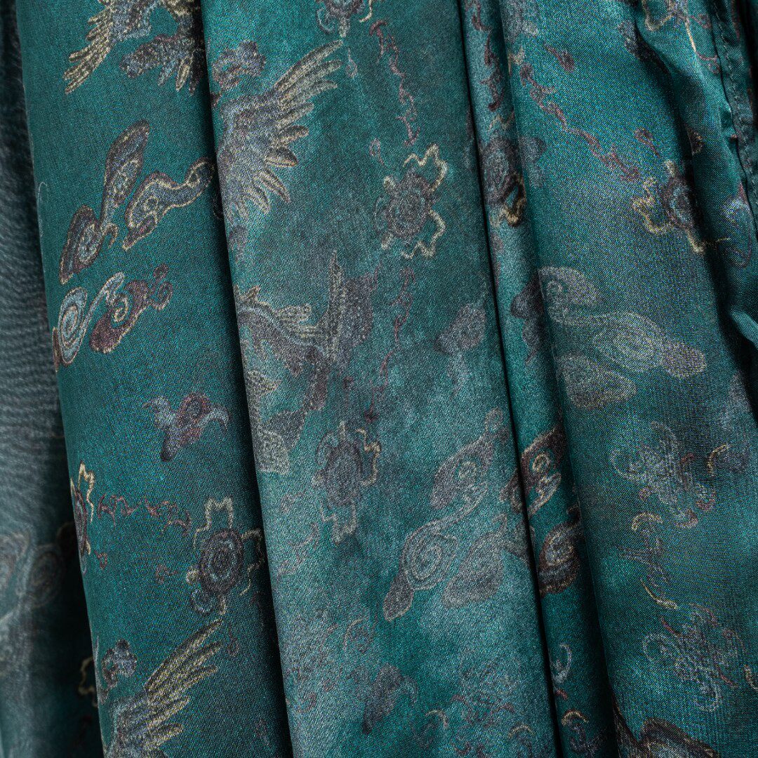 Premium Gambiered Silk Wrap Scarf-26Y16101