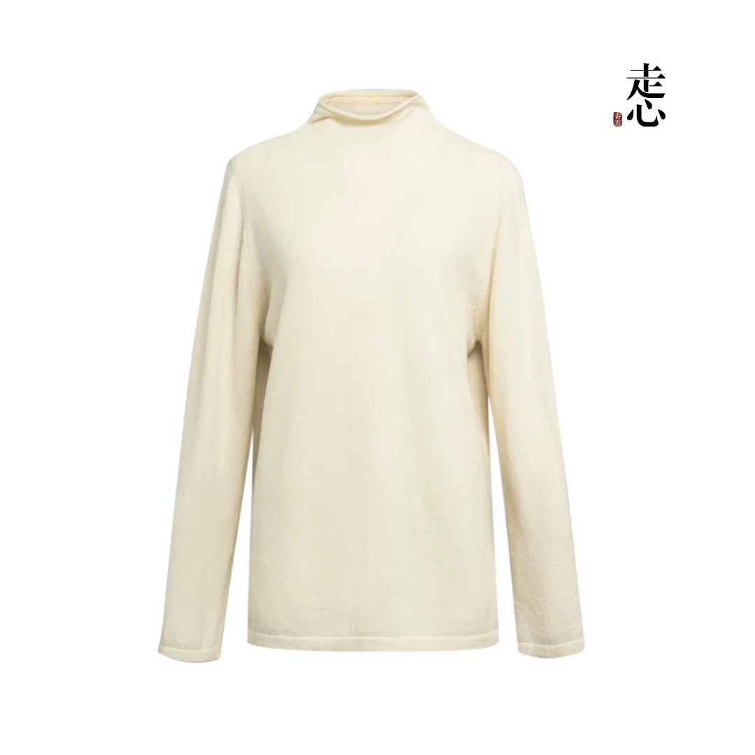 Luxury Blue 270g Pure Cashmere Sweater-26ZX2605