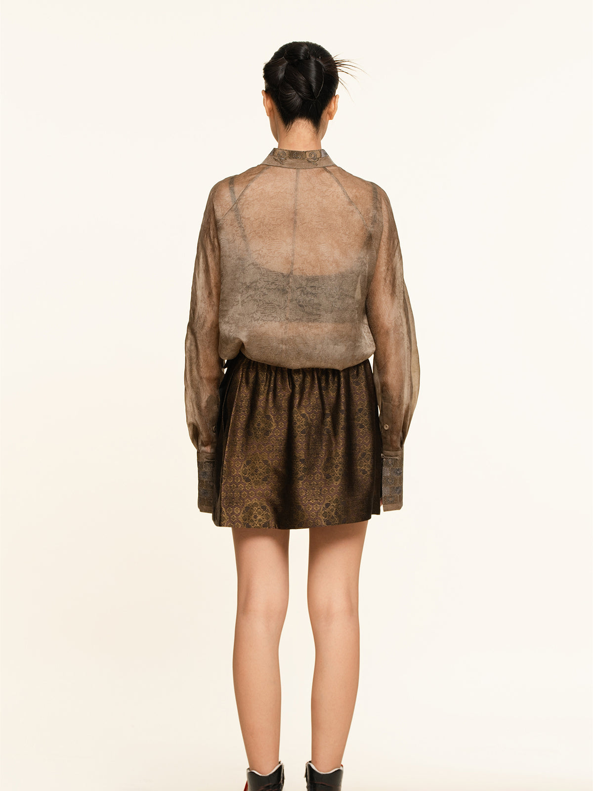 Dunhuang Lotus & Three Hares Skort – 25ZY51360032