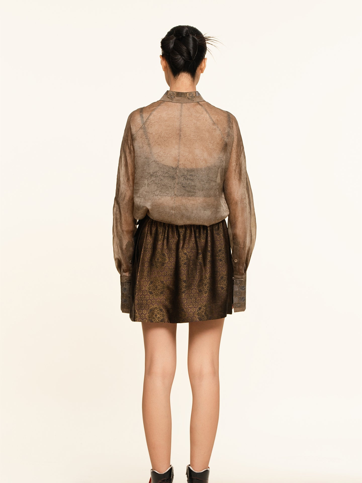 Dunhuang Lotus & Three Hares Skort – 25ZY51360032