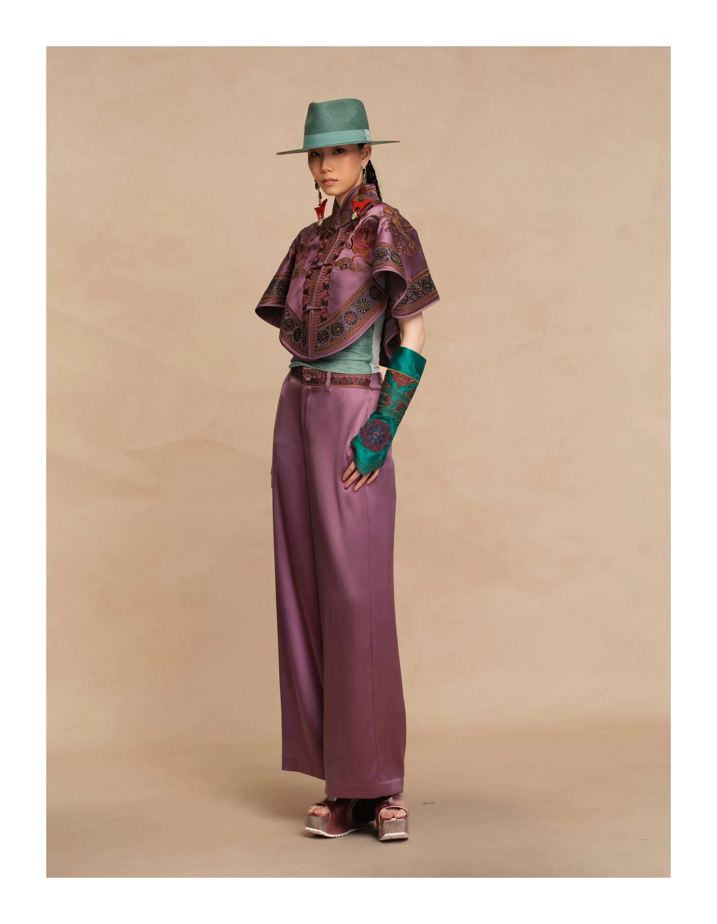 Luxury Heavy Silk Wide-Leg Palazzo Pants- 26ZKZ6317
